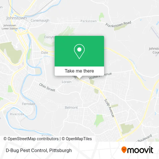 D-Bug Pest Control map