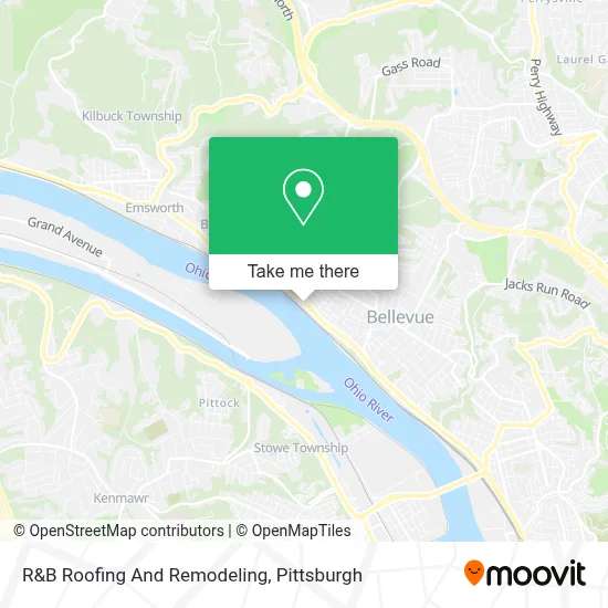 R&B Roofing And Remodeling map