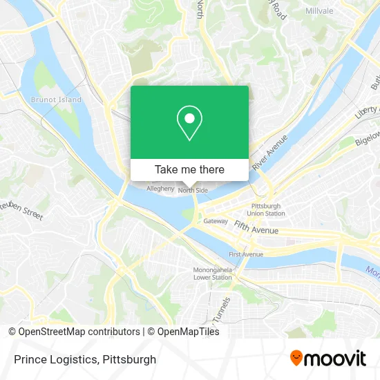 Prince Logistics map