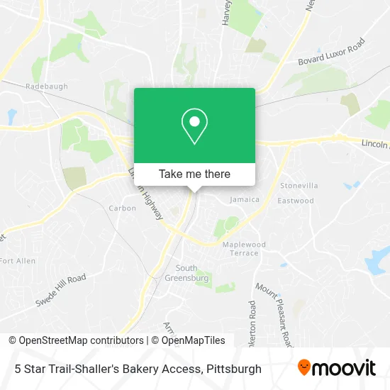 5 Star Trail-Shaller's Bakery Access map