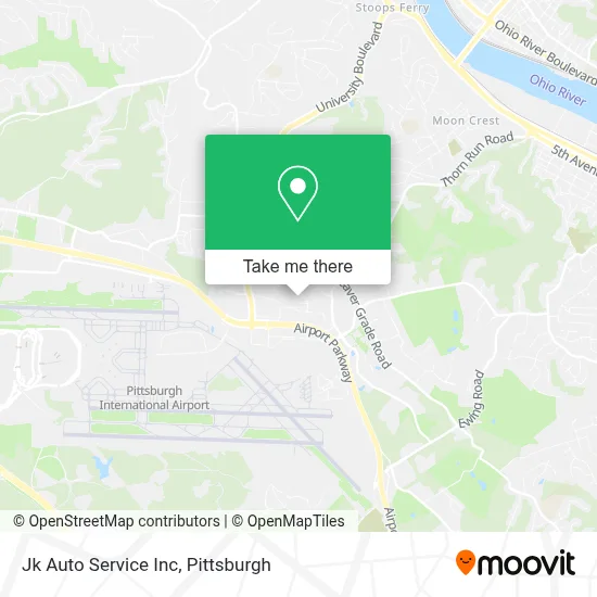 Jk Auto Service Inc map