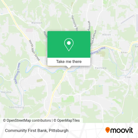 Community First Bank map