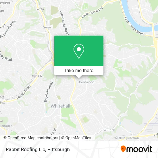 Rabbit Roofing Llc map