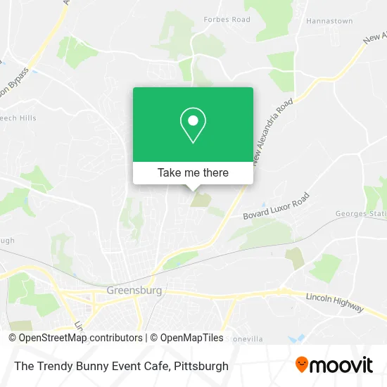 The Trendy Bunny Event Cafe map