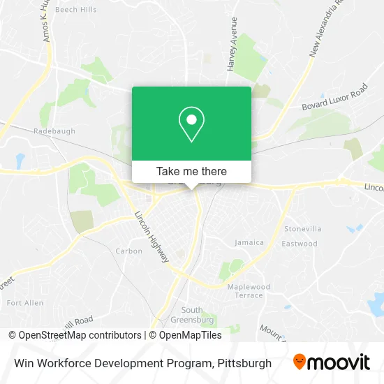 Win Workforce Development Program map