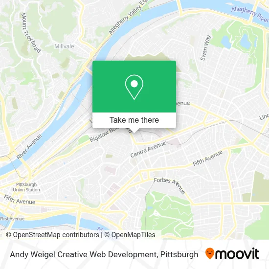 Andy Weigel Creative Web Development map