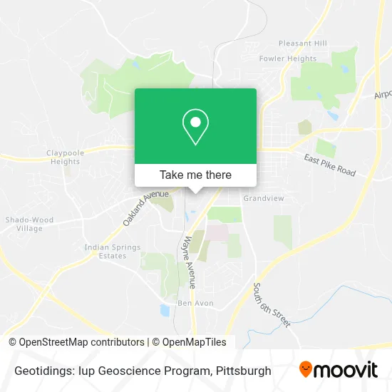 Geotidings: Iup Geoscience Program map