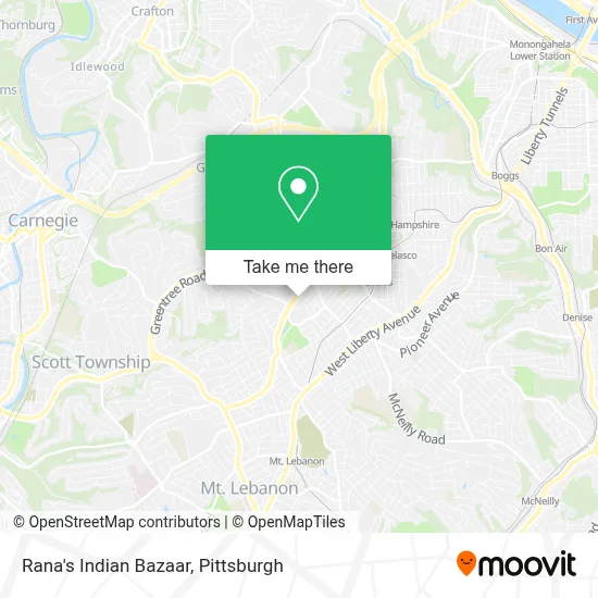 Rana's Indian Bazaar map