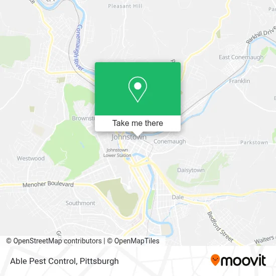 Able Pest Control map