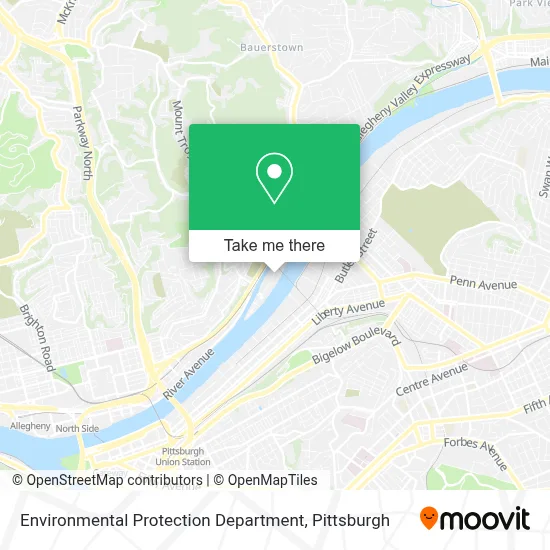 Environmental Protection Department map