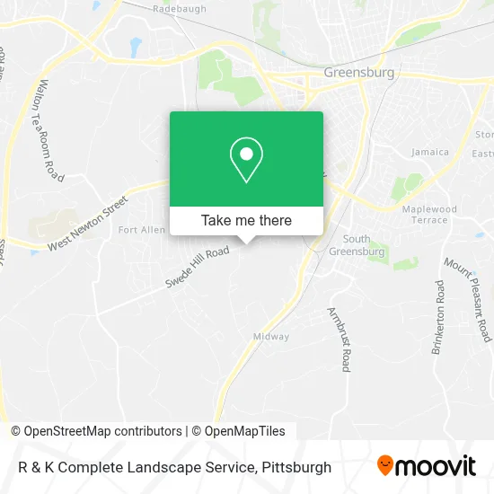 R & K Complete Landscape Service map