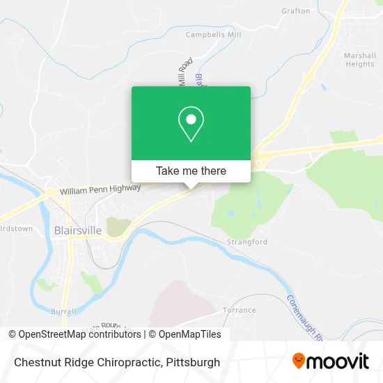 Chestnut Ridge Chiropractic map