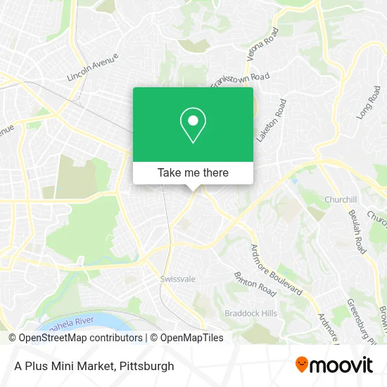 A Plus Mini Market map
