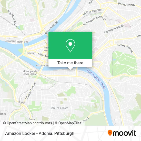 Amazon Locker - Adonia map