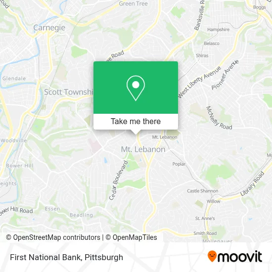 First National Bank map