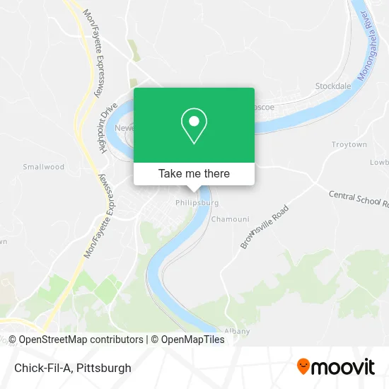 Chick-Fil-A map