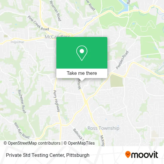 Private Std Testing Center map