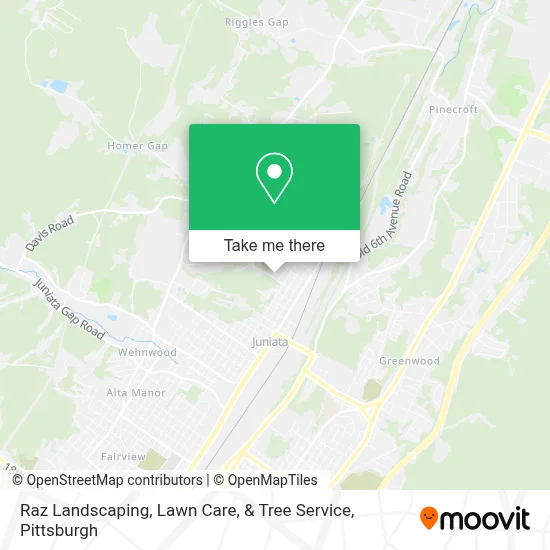 Raz Landscaping, Lawn Care, & Tree Service map