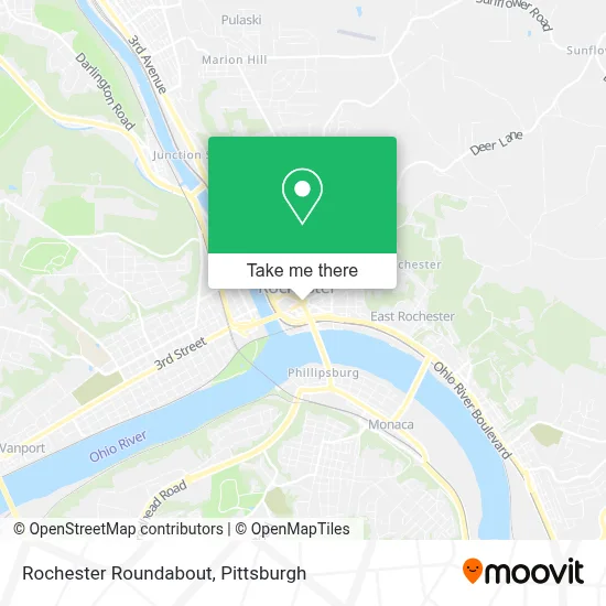 Rochester Roundabout map