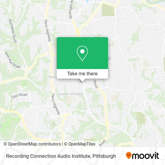 Recording Connection Audio Institute map
