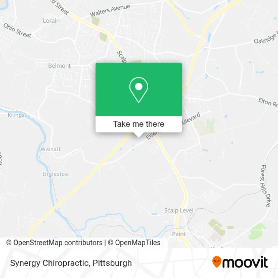 Synergy Chiropractic map