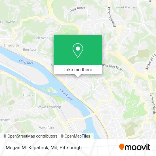 Megan M. Kilpatrick, Md map