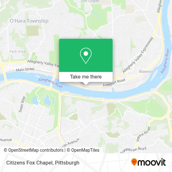 Citizens Fox Chapel map