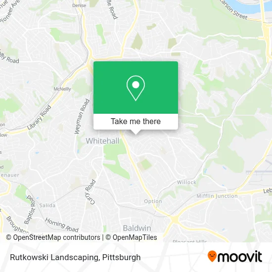 Rutkowski Landscaping map