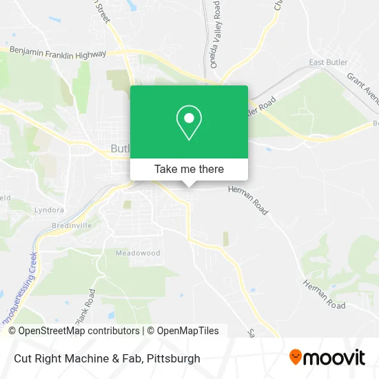 Cut Right Machine & Fab map