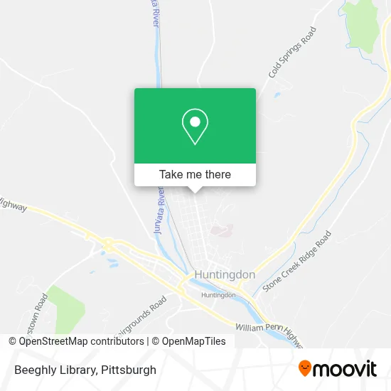 Beeghly Library map