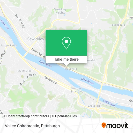 Vallee Chiropractic map