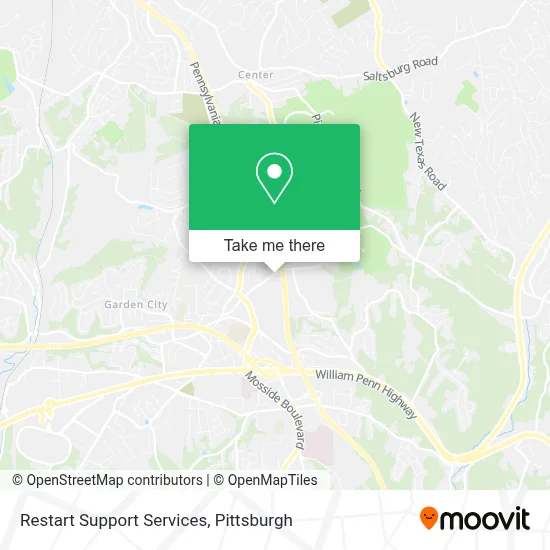 Restart Support Services map