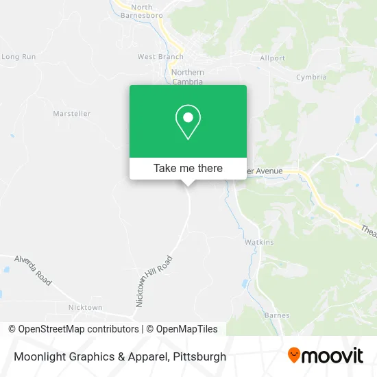 Moonlight Graphics & Apparel map