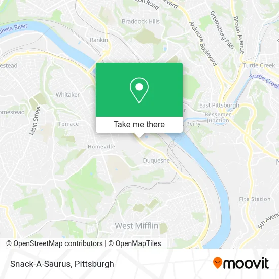 Snack-A-Saurus map