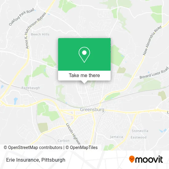 Erie Insurance map