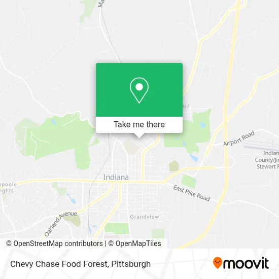 Chevy Chase Food Forest map