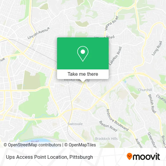 Ups Access Point Location map