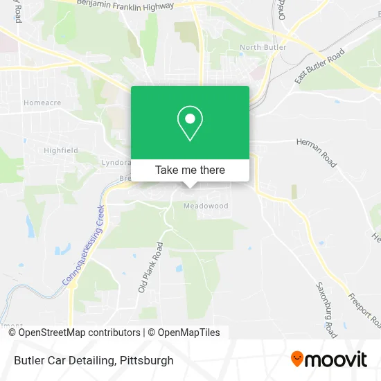 Butler Car Detailing map