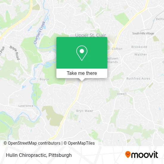 Hulin Chiropractic map