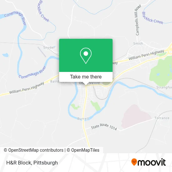 H&R Block map