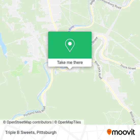 Triple B Sweets map