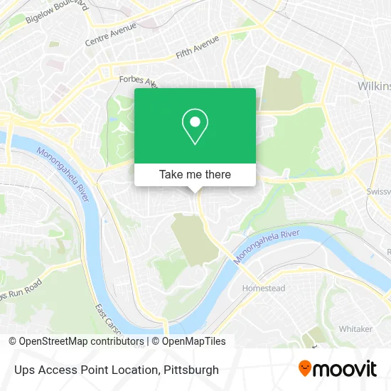 Ups Access Point Location map