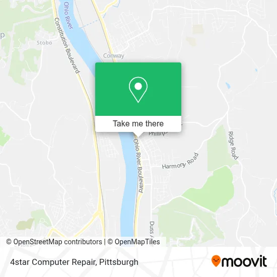 4star Computer Repair map