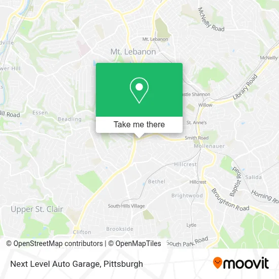 Next Level Auto Garage map
