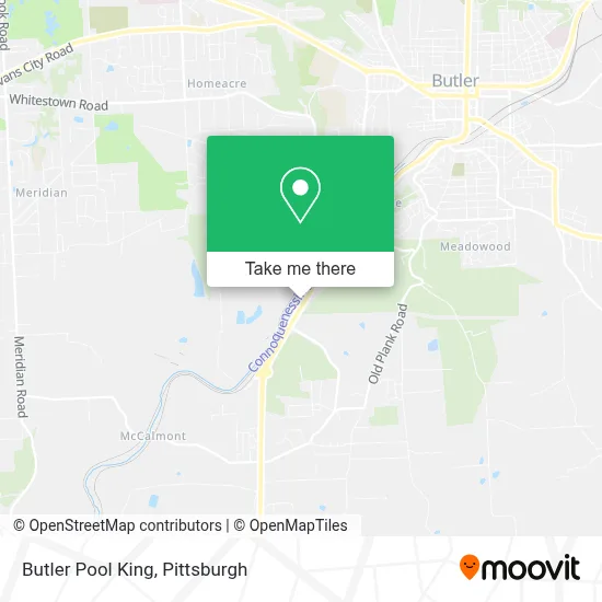 Butler Pool King map