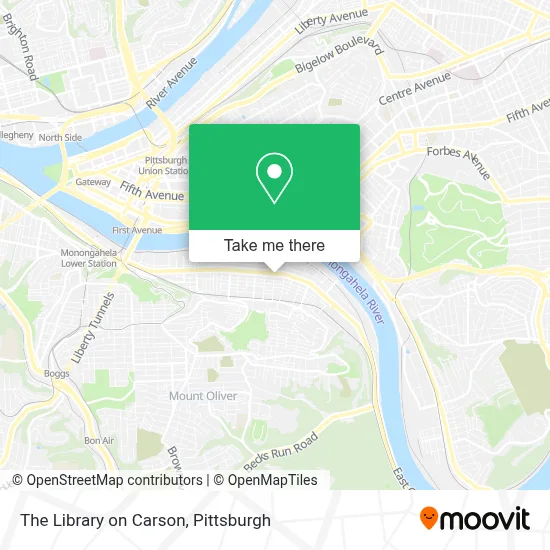 The Library on Carson map