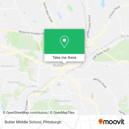 Butler Middle School map