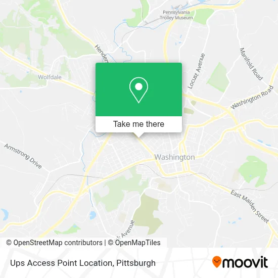 Ups Access Point Location map
