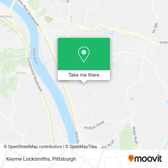 Keyme Locksmiths map