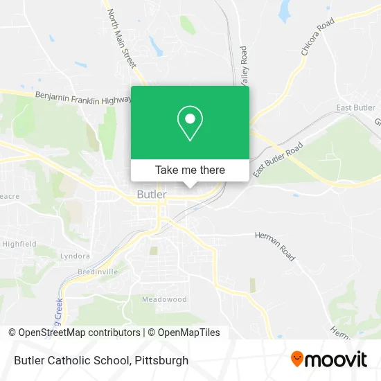 Butler Catholic School map